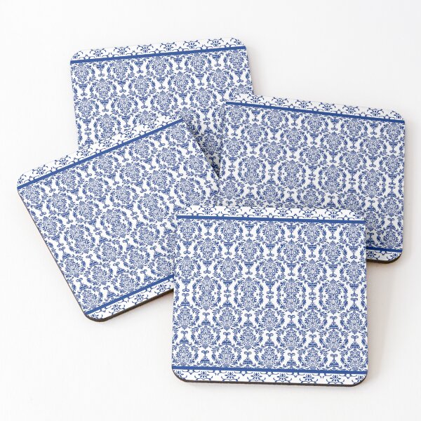 Item preview, Oriental Chinese Floral Garden - Blue and White designed and sold by ZenReiArt.