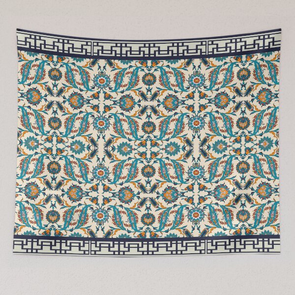 Item preview, Traditional Chinese Floral Pattern - Beige designed and sold by ZenReiArt.