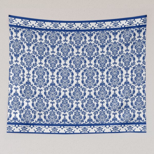 Item preview, Oriental Chinese Floral Garden - Blue and White designed and sold by SpartanDStore.