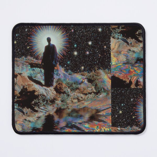 Item preview, Stellar Ascension – Cosmic Wanderer in a Psychedelic Starfield designed and sold by 1stmachinarium.