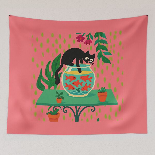 Item preview, Curious Cat  designed and sold by zoecreatiwe.