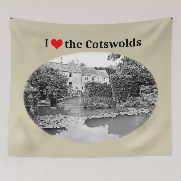 Item preview, I Love the Cotswolds (River Windrush Burford) designed and sold by Murph's Images.