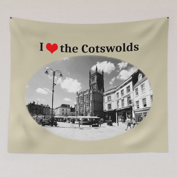 Aperçu de l'œuvre J'adore les Cotswolds (Cirencester Market Place) créée et vendue par Murph's Images.