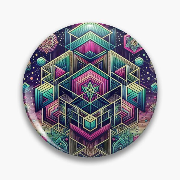 Item preview, Colorful geometric decorative mystic shapes  designed and sold by Dogandesighn.