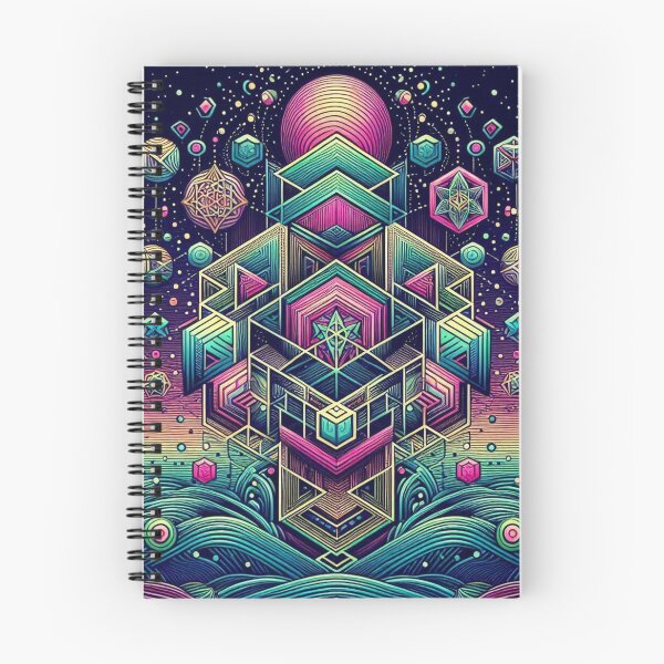Item preview, Colorful geometric decorative mystic shapes  designed and sold by Dogandesighn.