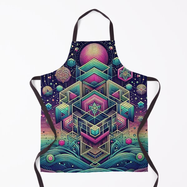 Item preview, Colorful geometric decorative mystic shapes designed and sold by Dogandesighn.