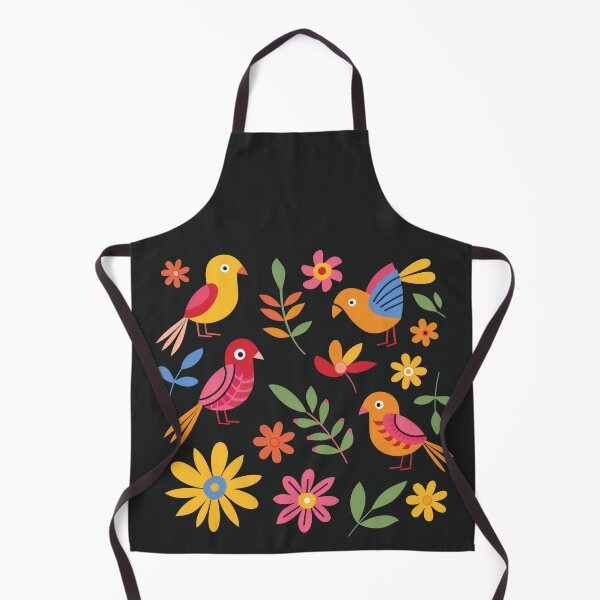 Item preview, Mexican Colorful Birds Folk Flowers Art designed and sold by xiao xuans.