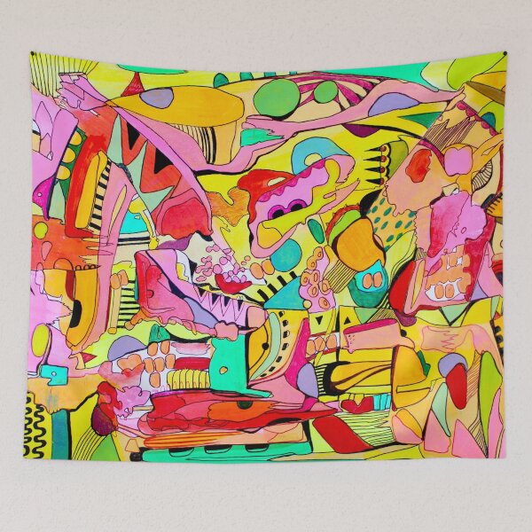 Item preview, 694. Love by Veera Zukova 2024. Colorful abstract art. designed and sold by Veera Zukova.