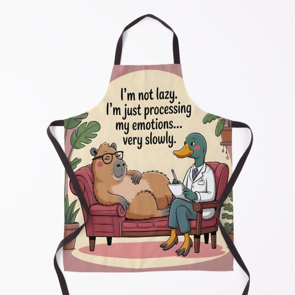 Item preview, Capybara Humor-Funny Capybara in Therapy designed and sold by al21ex.