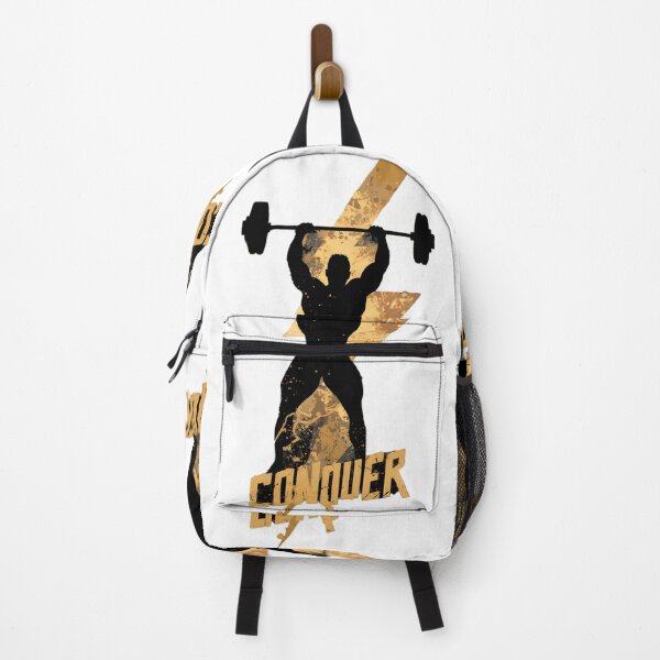 Item preview, Conquer Energy – Bold Lightning Gym designed and sold by AI-Only Creations.
