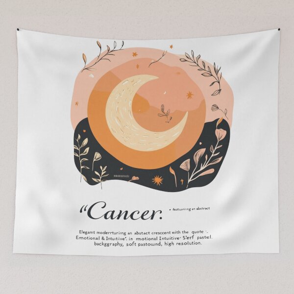 Item preview, Cancer. Emotional & Intuitive seamless pattern paper designed and sold by Inkora-Art.