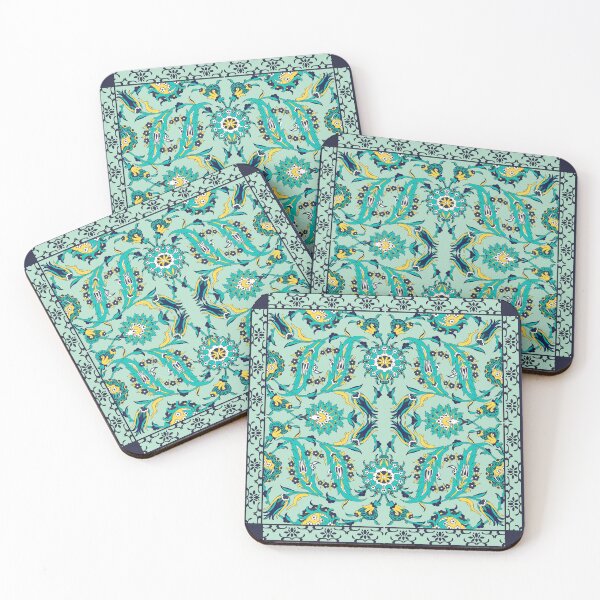 Item preview, Floral Elegance – Chinese Oriental Aesthetic – Turquoise designed and sold by ZenReiArt.
