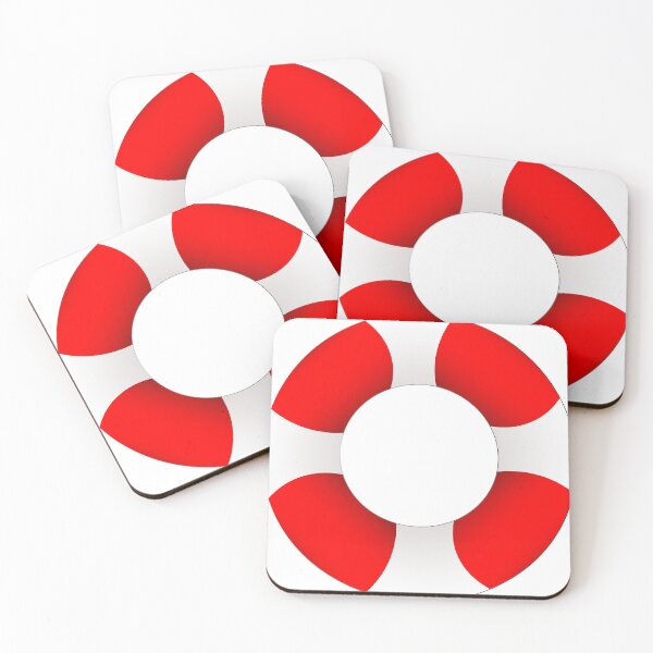 Item preview, Lifebuoy in red and white designed and sold by lu-print-design.