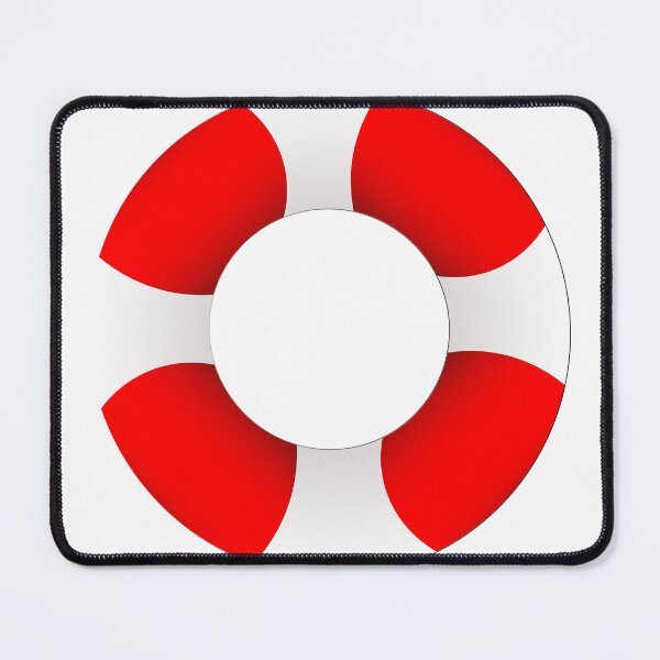 Item preview, Lifebuoy in red and white designed and sold by lu-print-design.