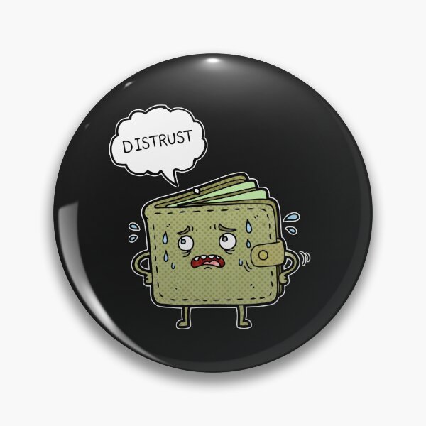 Item preview, Distrust Worried Wallet designed and sold by Owcomm.