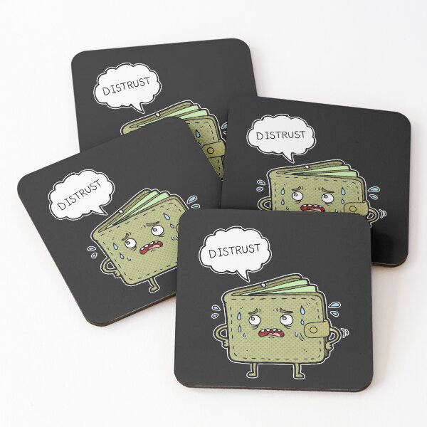 Item preview, Distrust Worried Wallet designed and sold by Owcomm.