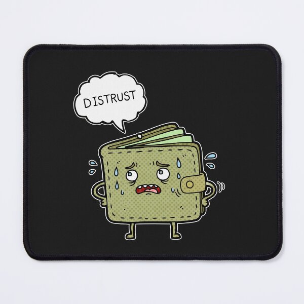 Item preview, Distrust Worried Wallet designed and sold by Owcomm.