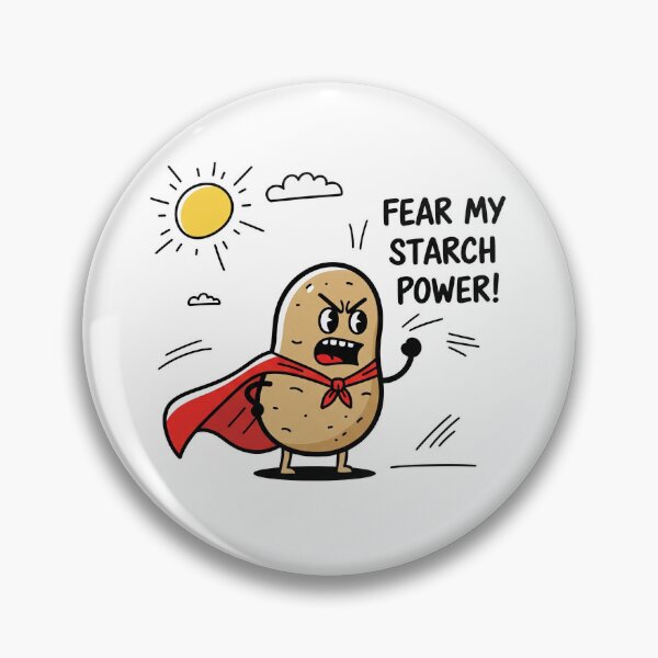Item preview, Fear My Starch Power! Superhero Potato designed and sold by Owcomm.