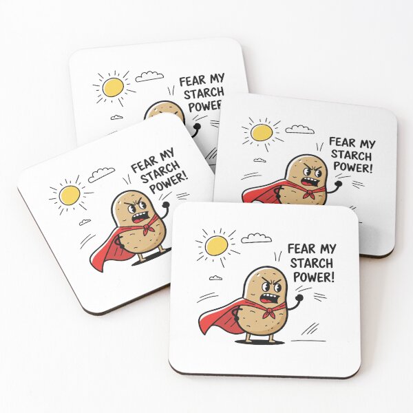 Item preview, Fear My Starch Power! Superhero Potato designed and sold by Owcomm.