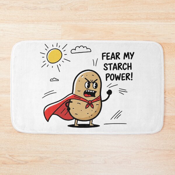 Item preview, Fear My Starch Power! Superhero Potato designed and sold by Owcomm.