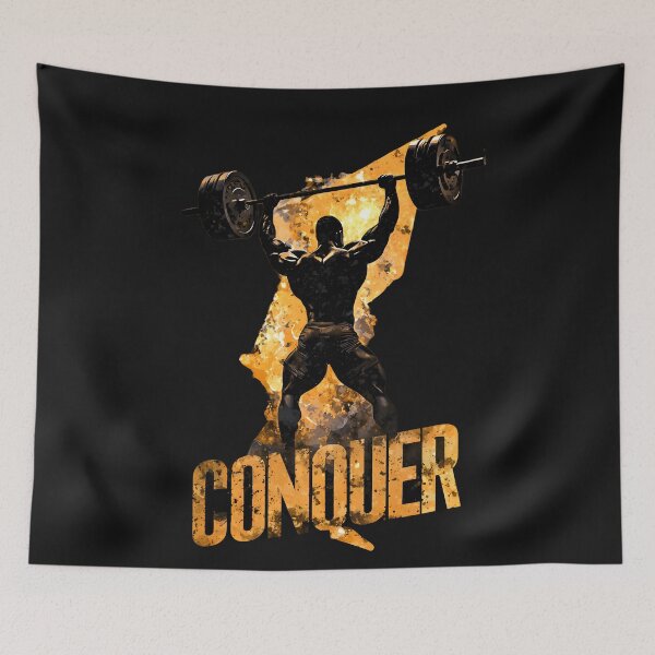 Item preview, Conquer the Grind – Heavy Lifter Firestorm designed and sold by AI-Only Creations.