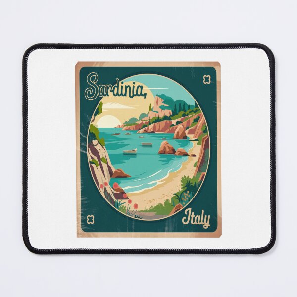 Item preview, Sardinia Italy Retro Tranquil Travel Sticker designed and sold by stickercuffs.