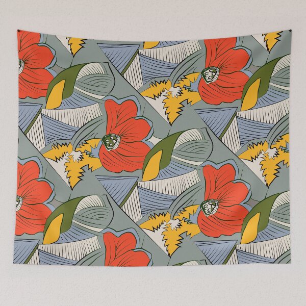 Item preview, Botanical Fusion – Hand-Drawn Pattern in Motion designed and sold by Kraalikaa.