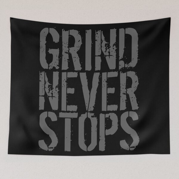Item preview, Grind Never Stops Gym Motivation Design | Nonstop Fitness Hustle designed and sold by typoinspired.
