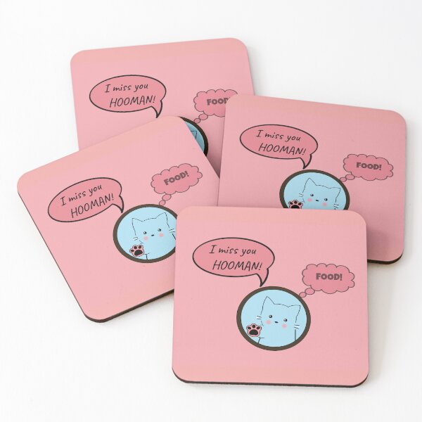 Item preview, I Miss You Hooman! (But Mostly FOOD) – Pet Meme Art designed and sold by LoversEyes.