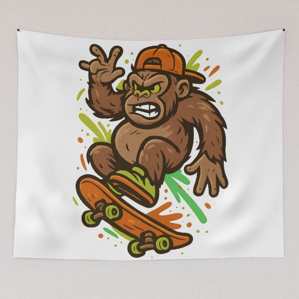 Item preview, Skater Gorilla designed and sold by Uglyandcute.