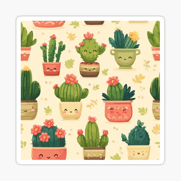 Item preview, Botanical Cacti Pattern designed and sold by bapupa.