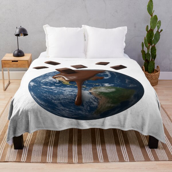 Item preview, Smiling Chocolate Over Earth – World Chocolate Day Celebration designed and sold by artist-for-you.