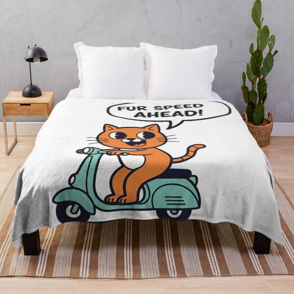 Item preview, Fur Speed Ahead! Cat on Scooter designed and sold by Owcomm.