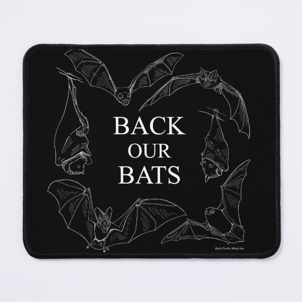 Item preview, Copy of Back Our Bats: Simple line art - White designed and sold by KarlyFMixedArts.