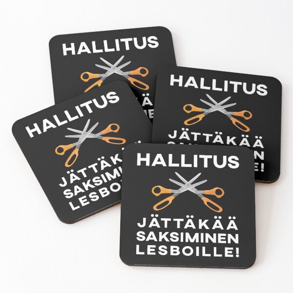 Item preview, Hallitus - jättäkää saksiminen lesboille! - musta designed and sold by gayishdesign.