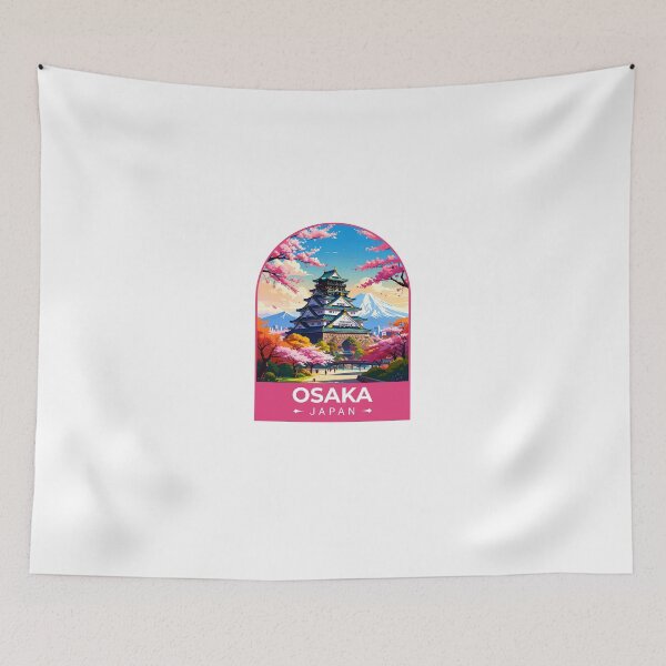 Item preview, Vintage Travel Japan Poster Sticker, designed and sold by TulipaGraphics.