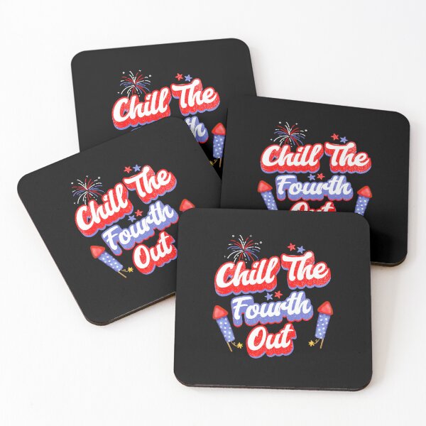 Item preview, Chill The Fourth Out Retro 4th Of July Funny Fourth Of July Patriotic  USA American Flag  designed and sold by MotivaChic.