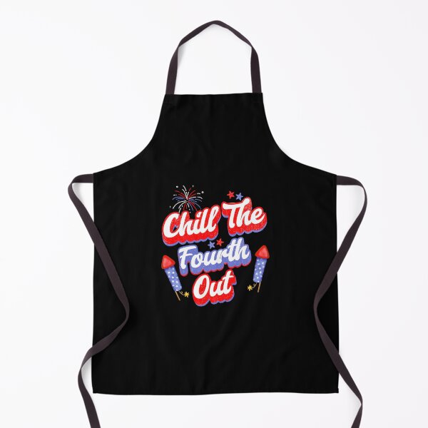Item preview, Chill The Fourth Out Retro 4th Of July Funny Fourth Of July Patriotic USA American Flag designed and sold by MotivaChic.