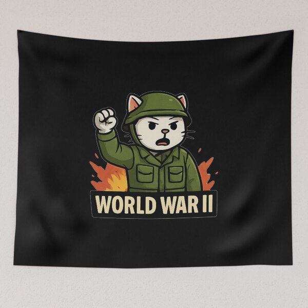 Item preview, Cat World War II designed and sold by okiiskandarart.