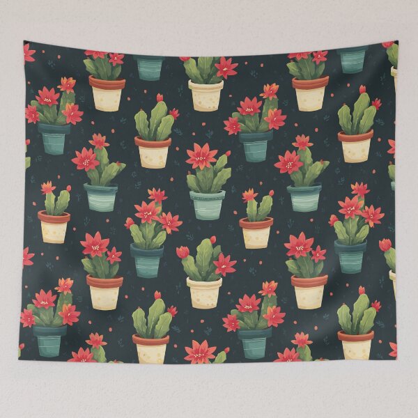 Item preview, Blooming Christmas Cactus Pattern designed and sold by bapupa.