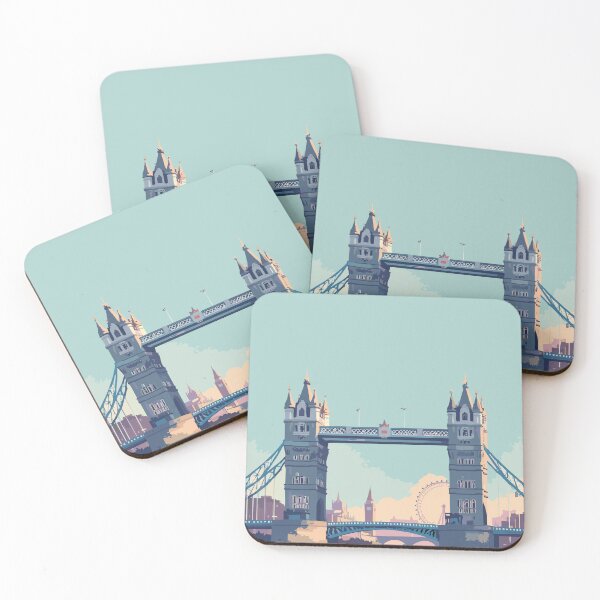 Item preview, London, United Kingdom – Tower Bridge, Palace & Eye at Sunset designed and sold by Sabry Belal.