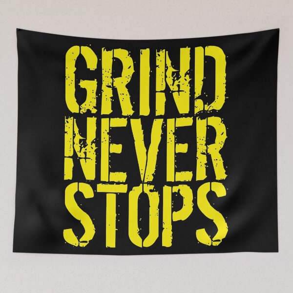 Item preview, Grind Never Stops Gym Motivation Design | Nonstop Fitness Hustle designed and sold by typoinspired.