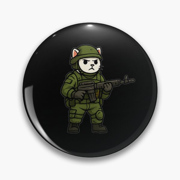 Item preview, Cat Holding A Gun designed and sold by okiiskandarart.