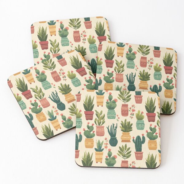 Item preview, Seamless Desert Plants Pattern designed and sold by bapupa.