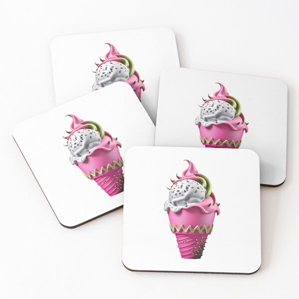 Item preview, Realistic Dragon Fruit Ice Cream Cone designed and sold by Fragy72.
