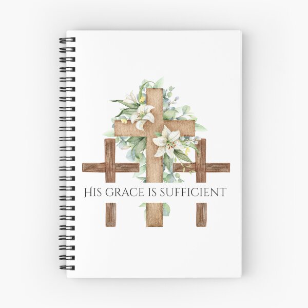 Item preview, His Grace is Sufficient for Me designed and sold by LittleWormTrading.