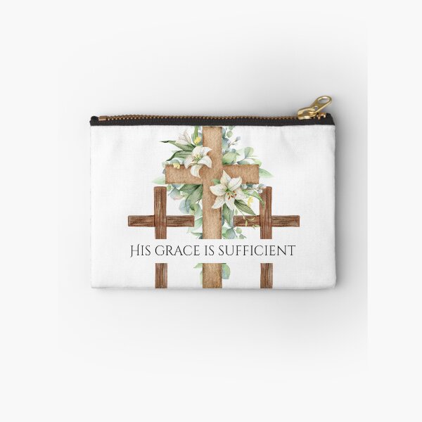 Item preview, His Grace is Sufficient for Me designed and sold by LittleWormTrading.