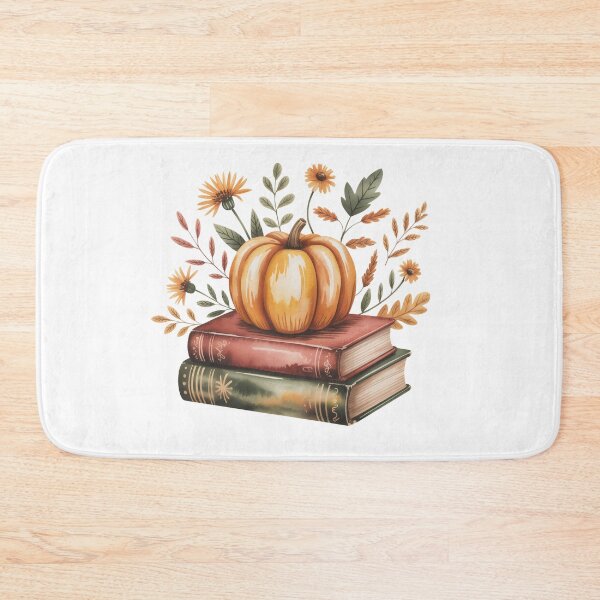 Item preview, pumpkin and books designed and sold by jkrphoto.