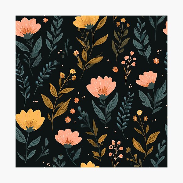 Item preview, Motif floral naturel designed and sold by bapupa.