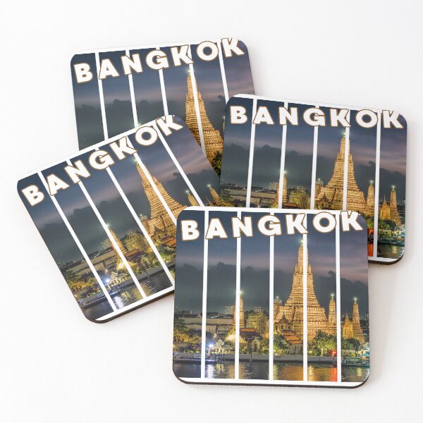 Artikelvorschau, Bangkok Nacht Thailand Wat Arun entworfen und verkauft von ARS-PRINT.